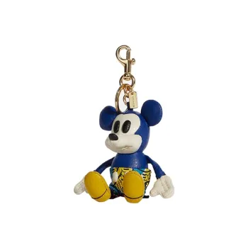 COACH X Disney Collaboration Bag Charm Leather Bag Accessory Unisex