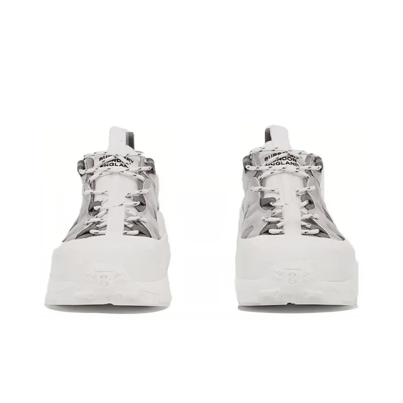 Burberry Arthur Cushioning, Wear Resistant Low Top Casual Shoes Men's Silver-1