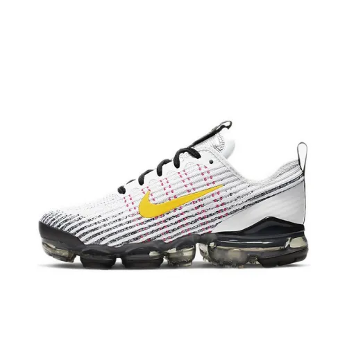 Nike Air VaporMax Flyknit 3 White Dynamic Yellow GS