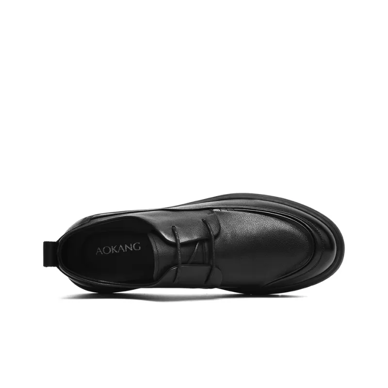 AOKANG Comfortable And Versatile Business Formal Leather Shoes Men's Black-1