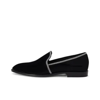 Giuseppe Zanotti Ariees Crystal embellished Leather Loafers