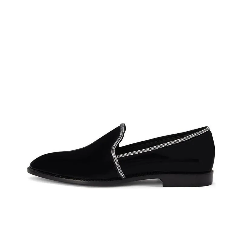 Giuseppe Zanotti Ariees Crystal embellished Leather Loafers-0