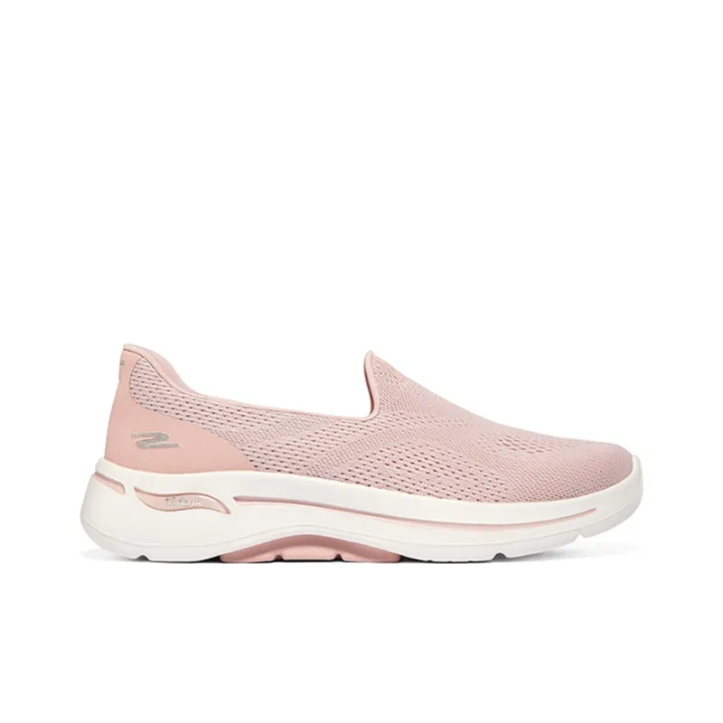 Skechers Go Walk Arch Fit Slip On 'Pink White' Women's-1