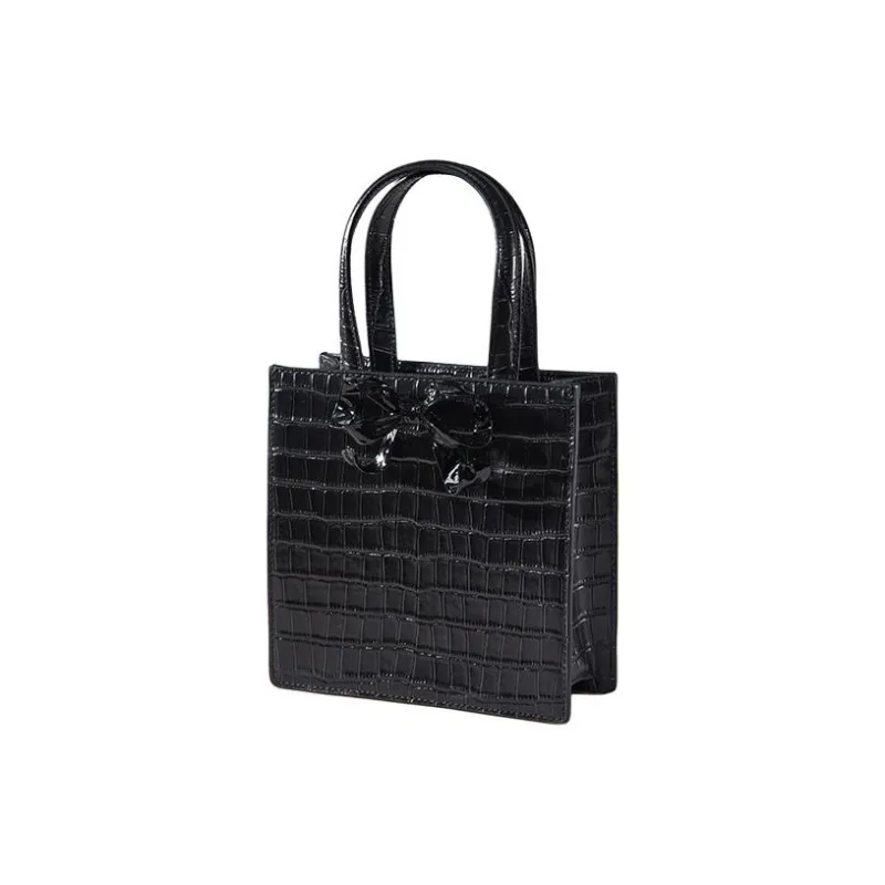 Self-portrait Cow Leather Small Square Bag Shoulder Bag Crossbody Bag Handbag Mini Women's Black-2