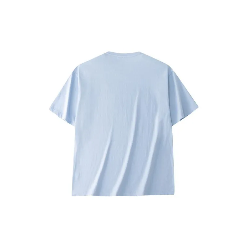 Anta Drop Shoulder Sleeve T Shirt Men's Light Sea Blue-1