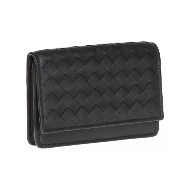 Bottega Veneta Lambskin Clutch Wallet Men's Black-2