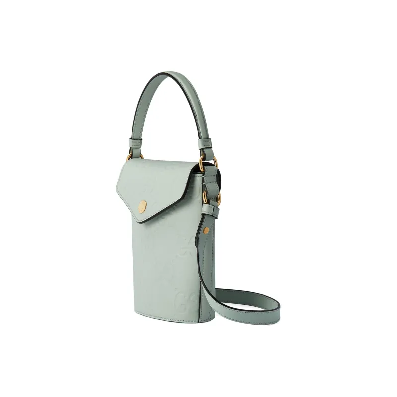 GUCCI Leather Bucket Bag, Handbag, Shoulder Bag, Crossbody Bag Mini Women's Light Green-1
