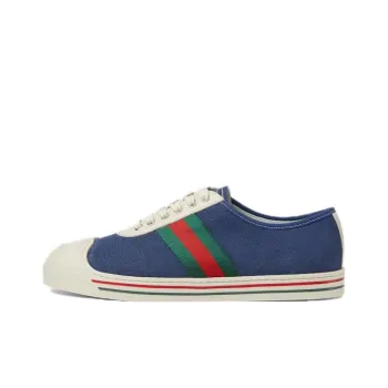 GUCCI Low Top Skateboard Shoes Women's Blue