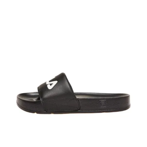 FILA Slide Slippers Flat Unisex Black
