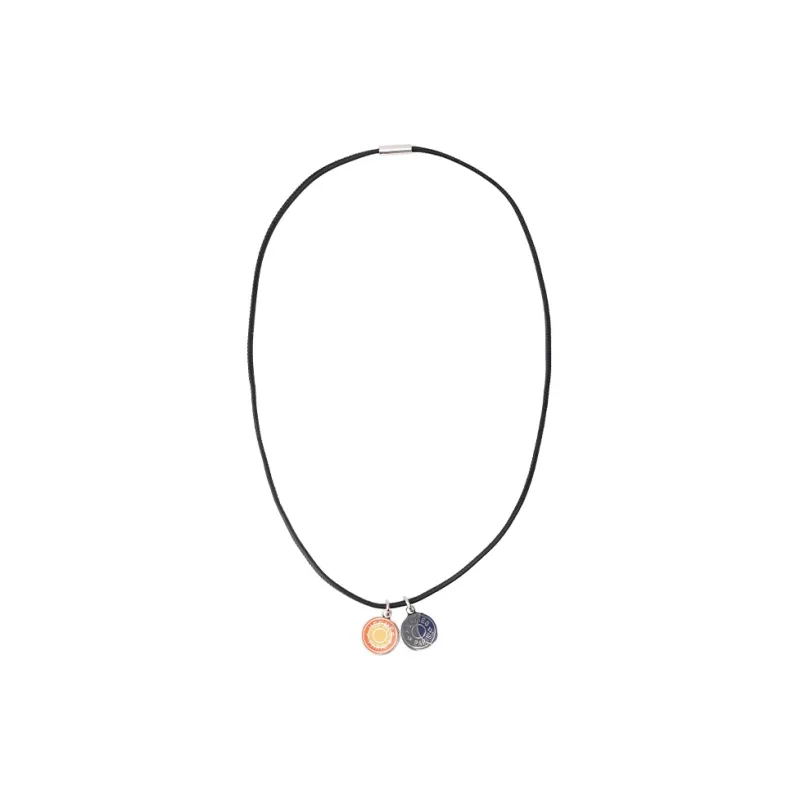 HERMES Eclipse Metal, Calfskin Necklaces Unisex Multicolor-0