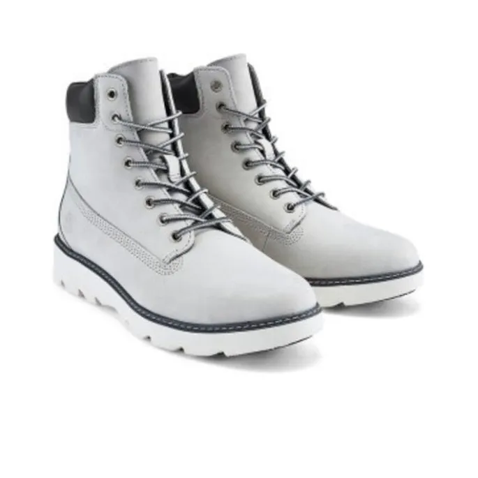 Timberland Keeley Field 6 Inch Wide Fit Boots 'Light Grey' Women's-2