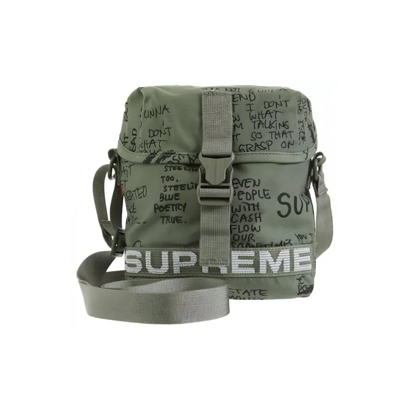 Supreme Nylon Shoulder Bag, Crossbody Bag Regular Unisex Green-1