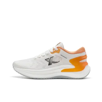 XTEP Lingbu ELM Lightweight Low Top Running Shoes Men's Sail White Orange