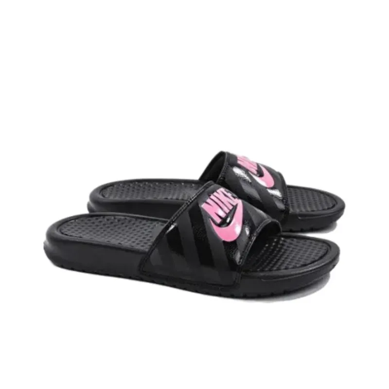 Nike Benassi Jdi Black Vivid Pink Black Women's Women's-2