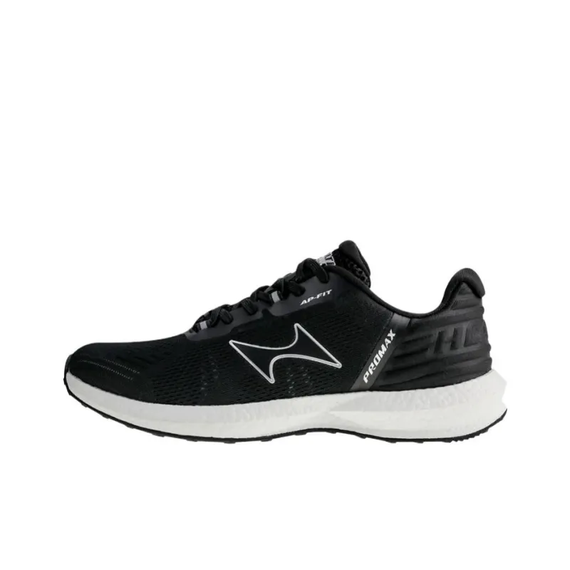 HEALTH Cushioning Anti Slip And Wear Resistant Low Top Marathon Running Shoes Unisex Black White-0