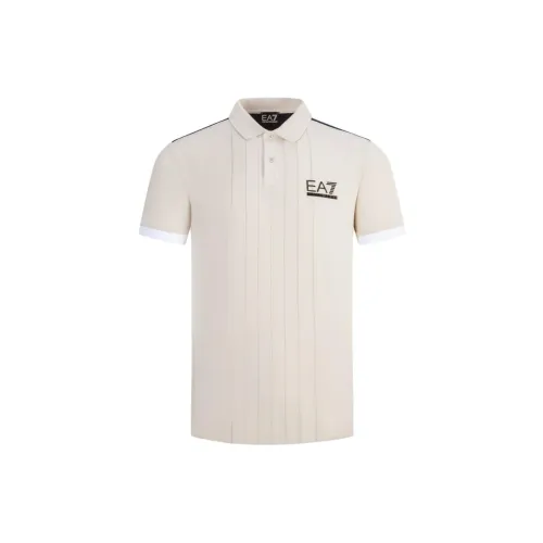 EMPORIO ARMANI EA7 Polo Shirts Men Apricot