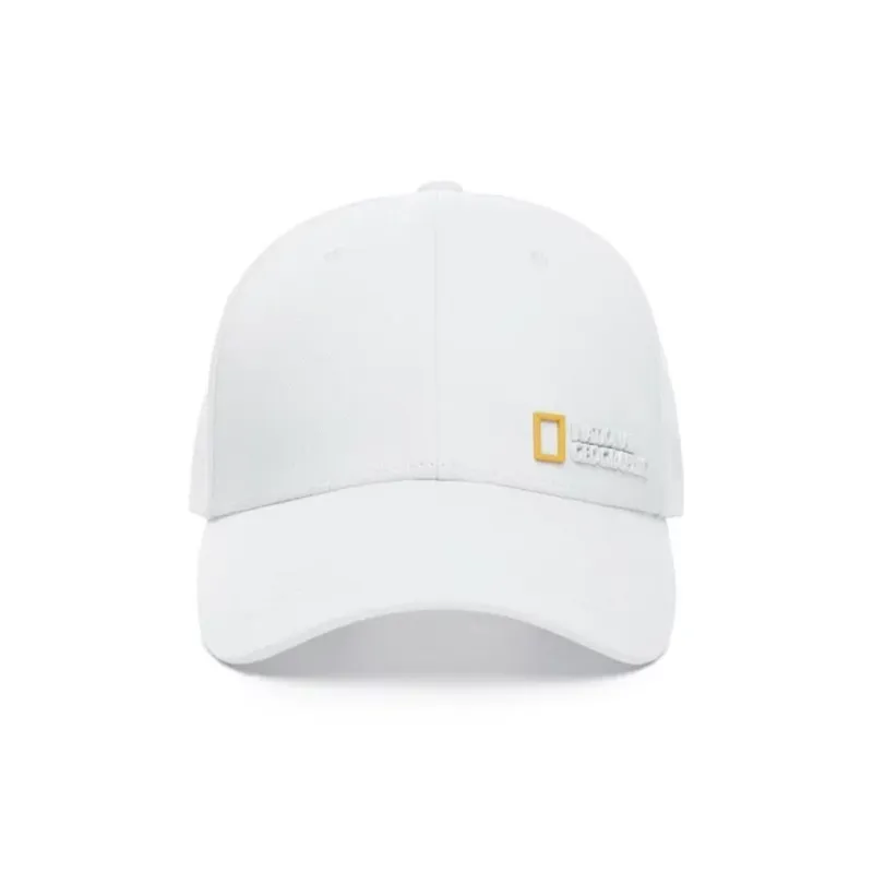 NATIONAL GEOGRAPHIC Cotton Baseball Caps Unisex White-1