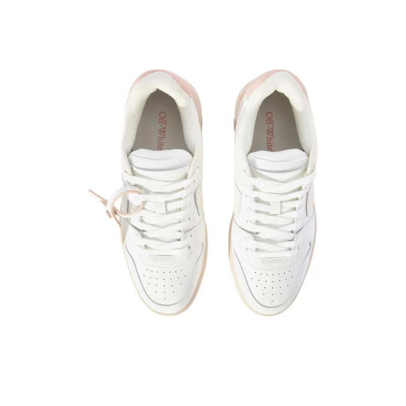 OFF WHITE Out Of Office Ooo Low Tops White Pink Beige Women's-3