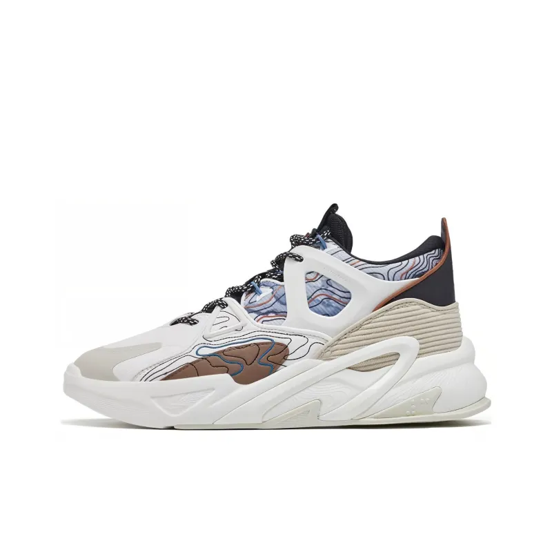 XTEP Fengxing Wear Resistant Mid Top Casual Shoes Men's Clay-0