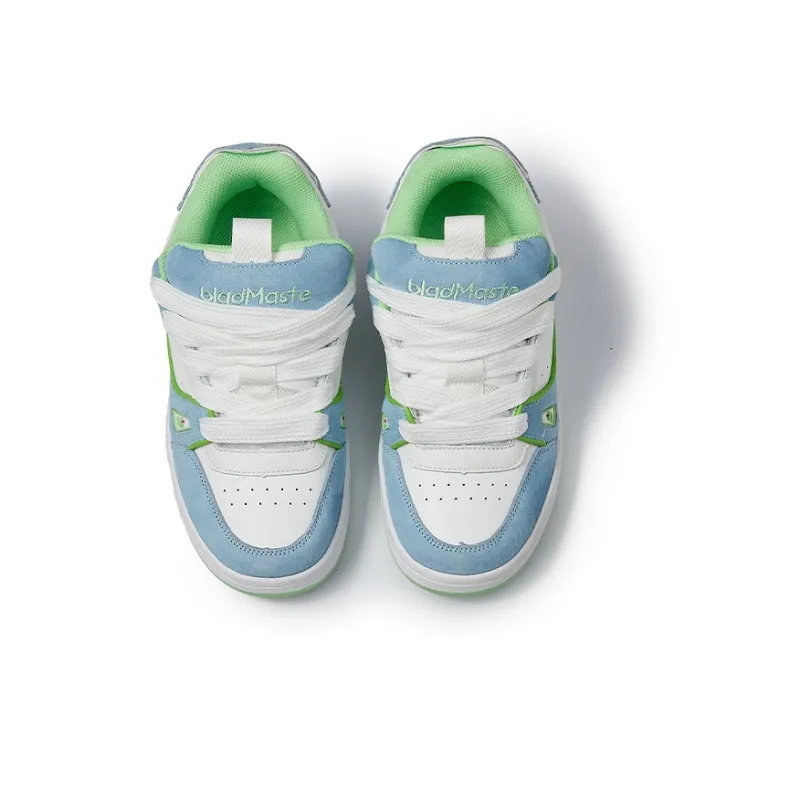 BladMaste Low Top Skateboard Shoes Unisex Rain Blue-4