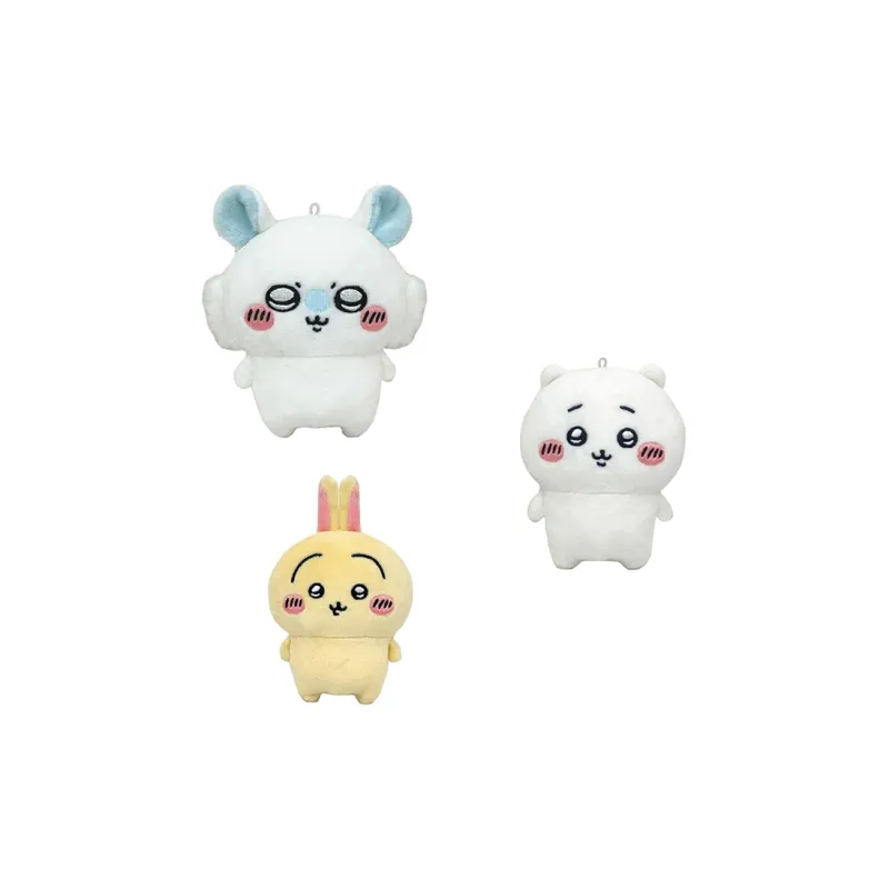 Chiikawa Usagi Momonga Phone Stand With Doll Set Dolls Plush Doll 10cm Height-0