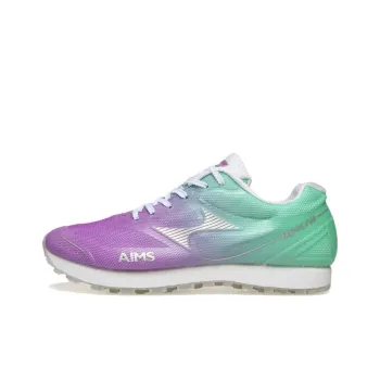 HEALTH Cushioning, Wear Resistant Low Top Running Shoes Unisex Purple Green