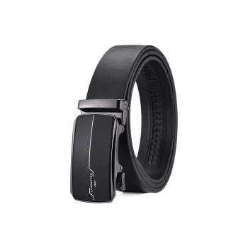 Old Man's Head Automatic Buckle Genuine Leather Business Leather Belts Men's Width  3.5cm