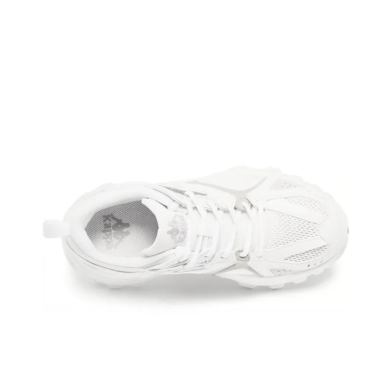 Kappa Cushioning Slip Resistant Mid Top Casual Shoes Unisex White-4