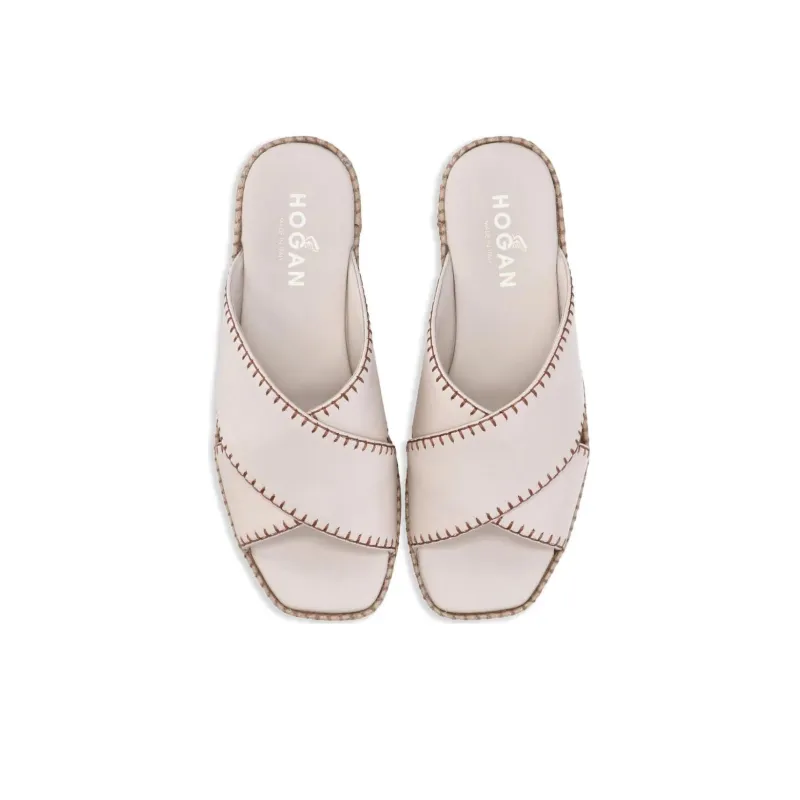 HOGAN H660 Leather Sandals-4