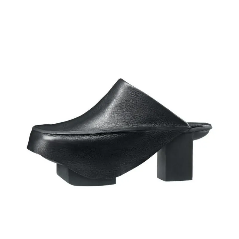 Trippen Wrap-toe Slippers Women's Black-0
