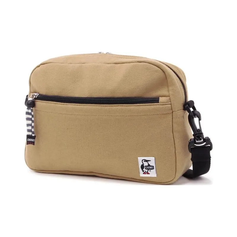 CHUMS Cotton Crossbody Bag Shoulder Bag Small Size Unisex Light Umber-0