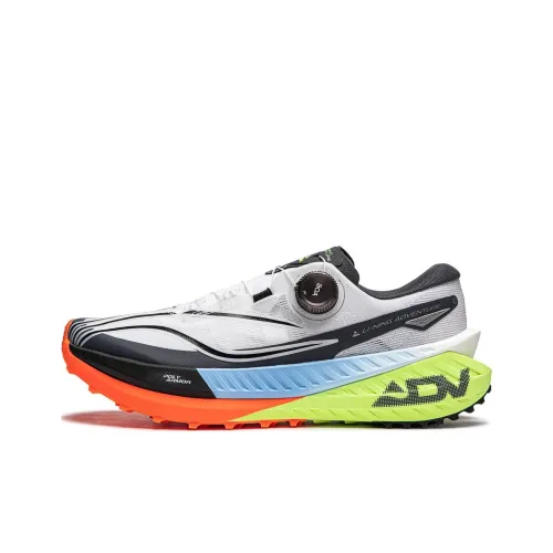 LiNing Cushioning Wear Resistant Low Top Running Shoes Unisex White Black Blue