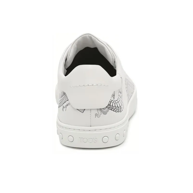 TOD'S Stylish Skateboarding Shoes Men's White-4