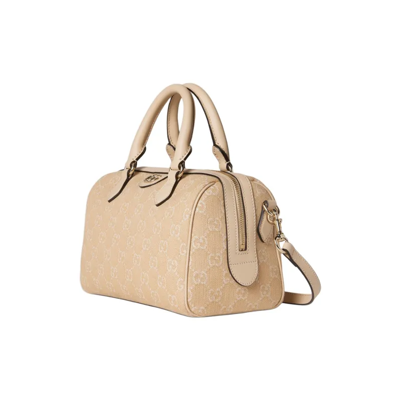 GUCCI Ophidia Denim Shoulder Bag Crossbody Bag Handbag Small Size Women's Light Beige-1