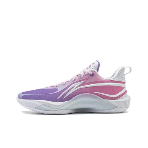 LINING Shining Basketball Shoes Men Low-Top Purple