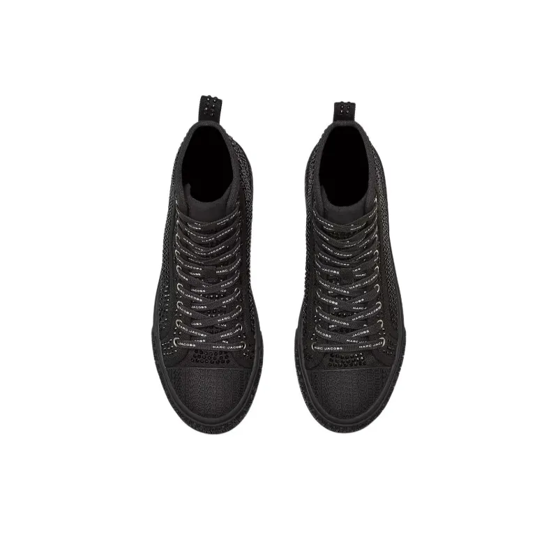 MARC JACOBS The Crystal Canvas High-top Sneakers-2