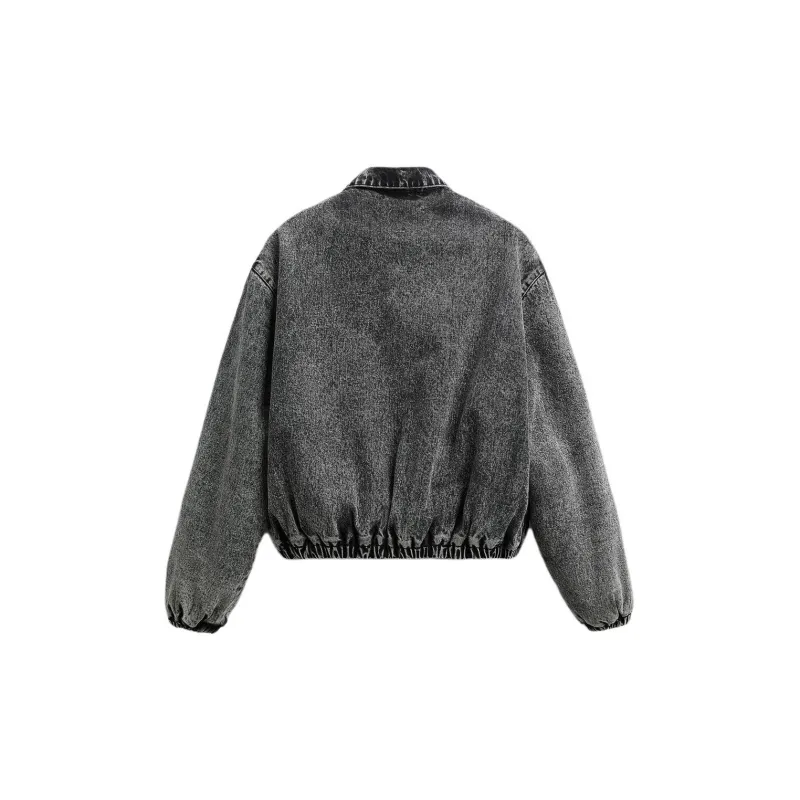 ZARA Denim Jackets Men Black-1