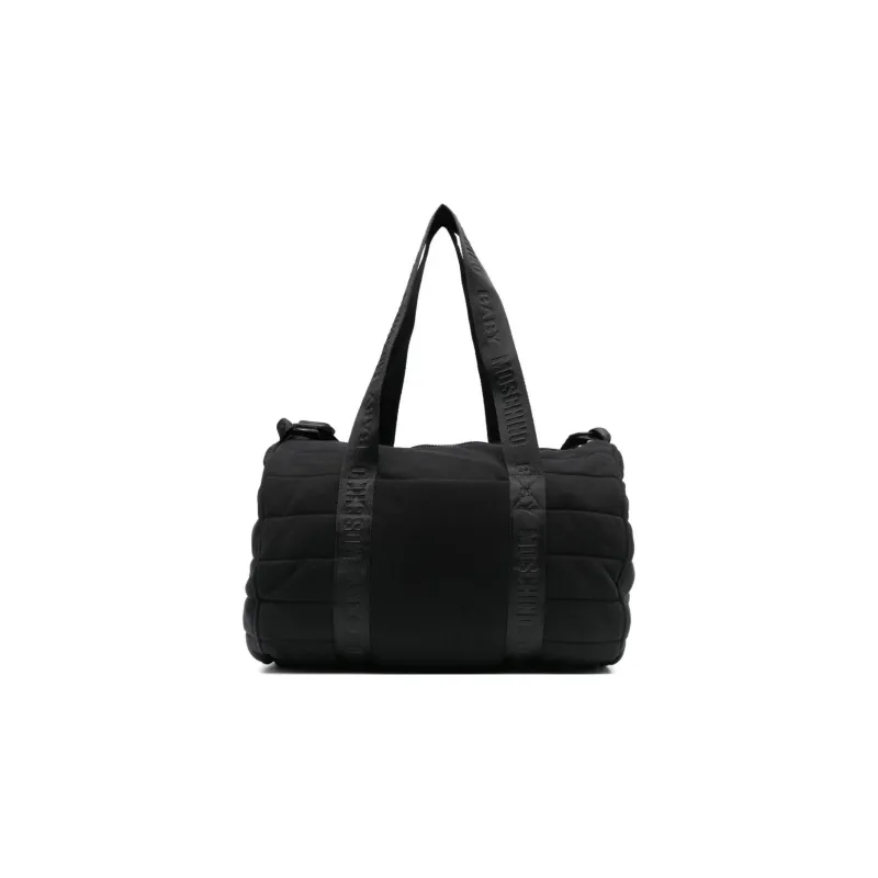 MOSCHINO Cotton Baby Diaper Storage Bag Kids' Black-1