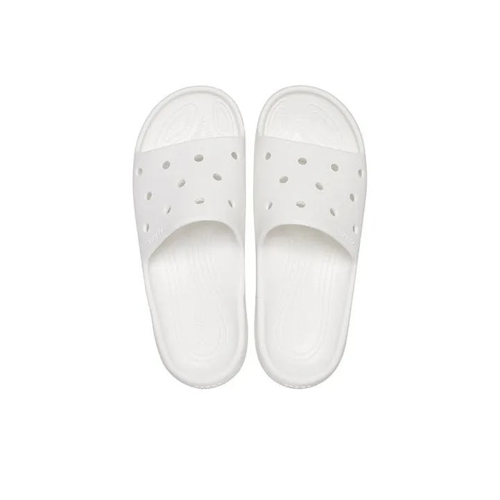 Crocs Classic Slides 'White'-3