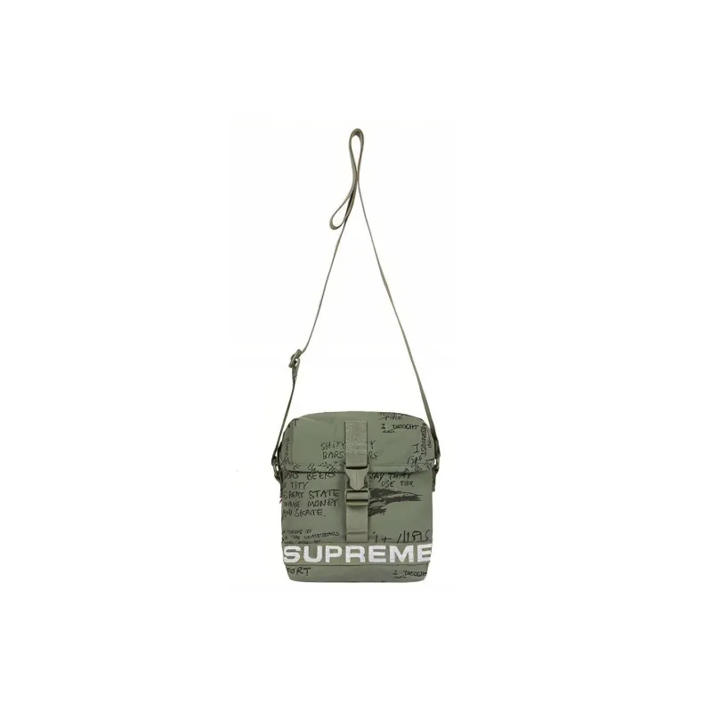 Supreme Nylon Shoulder Bag, Crossbody Bag Regular Unisex Green-0