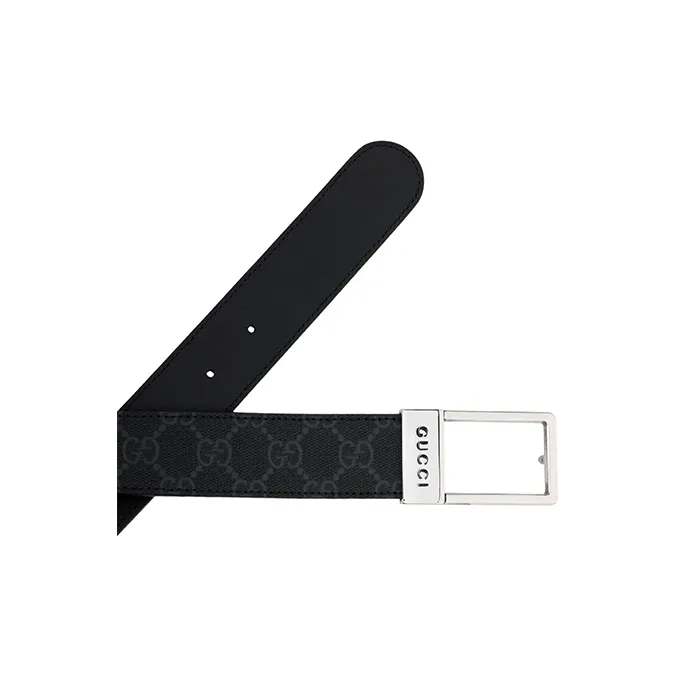 GUCCI Gg Belt With Rectangular Buckle Gg Supreme-3