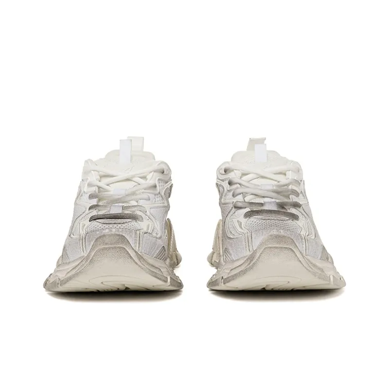 BLINDNOPLAN Vintage Chunky Sneakers Athletic Shoes Unisex Distressed White-2