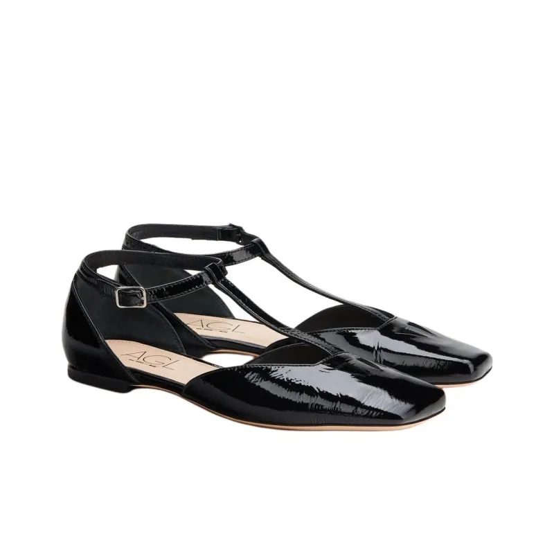 Agl Rina T Strap Ballerina Shoes-1