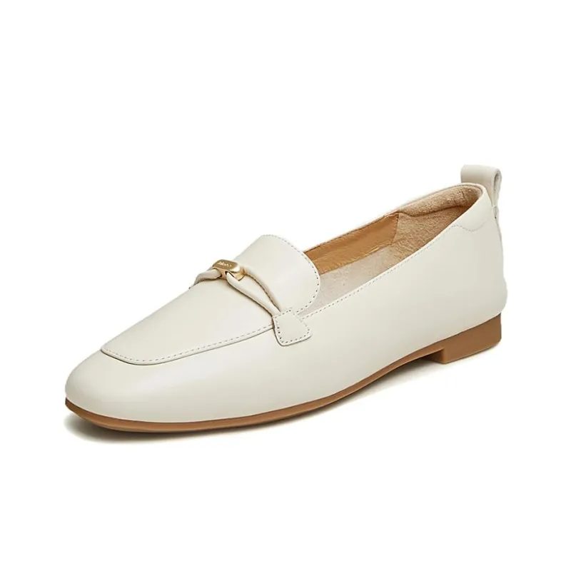 BATA Loafers Women's Solid Color-2