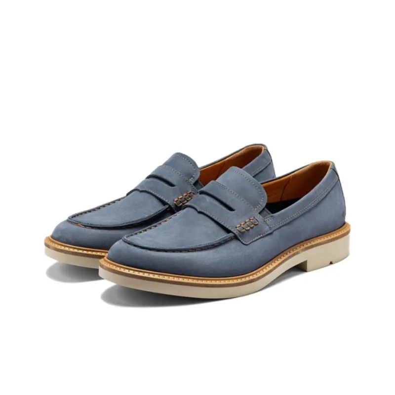 Ecco Loafers Men Blue-3