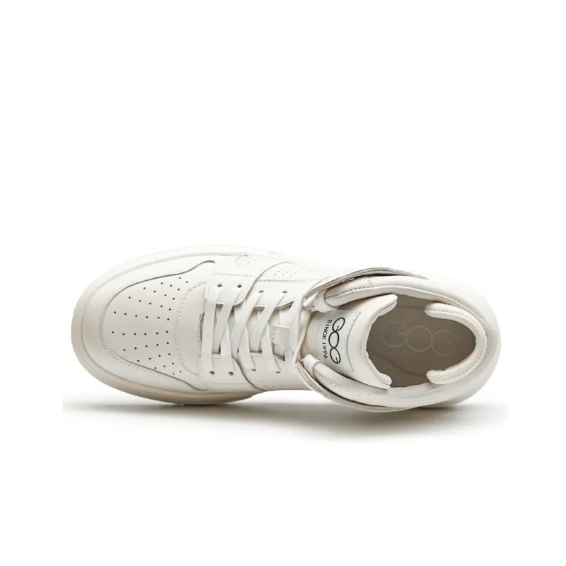 GOG Slip Resistant High Top Casual Shoes Men's White-2