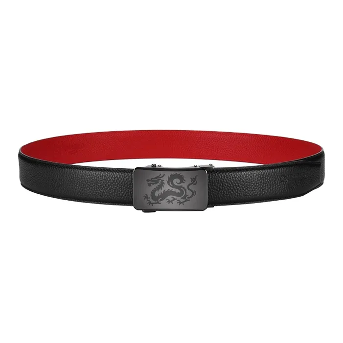 CARTELO Cow Leather Belts Men's Width 3.5CM-1