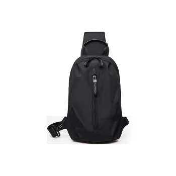 Old Man's Head Fabric Sling Bag Shoulder Bag Crossbody Bag Regular Men's Black