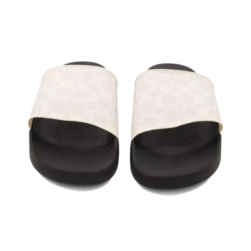 COACH Rubber Sole Slide Slippers Men's White-3