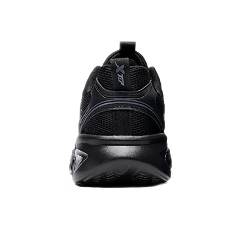 XTEP Slip-Resistant Cushioning Wear-Resistant Breathable Lightweight Low-Top Running Shoes Men's Black-3